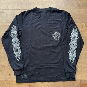 Chrome Hearts Floral Horseshoe Las Vegas Long Sleeve Shirt